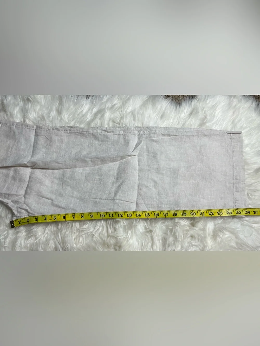 Women’s 100% Linen High Waisted Pants | Cream Beige | Size US 4 | NWT - Picture 9 of 9
